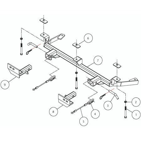 Roadmaster 11-12 MKZ HYBRID FWD 2.5; 10-12 FUSION TOW BAR MNTG BRKT KIT 4420-1